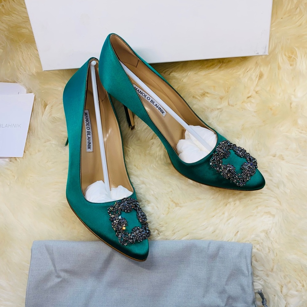 New authentic Manolo Blahnik hangisi 105mm heels - Picture 7 of 16